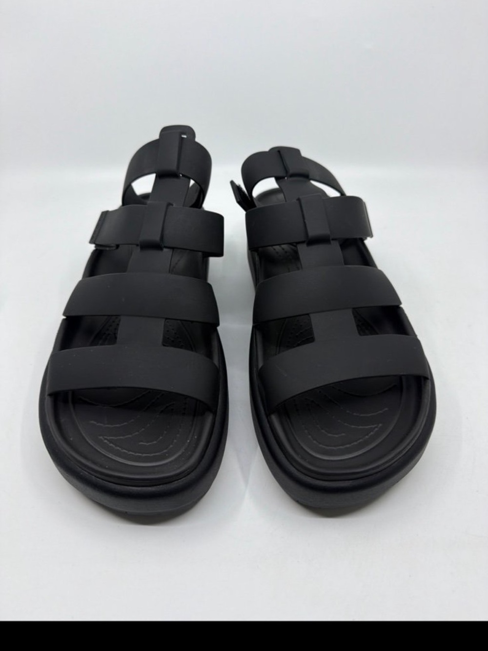 Black Gladiator Light Bright by Crocs Black
Platform Sandals
Women's Sz 11